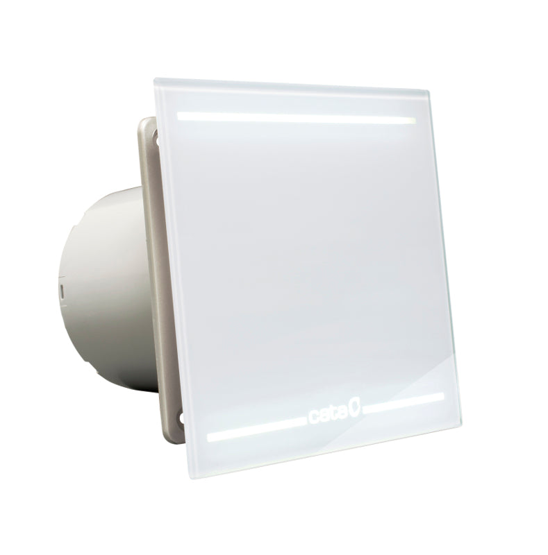 Cata E-100 GL – Axial-Badlüfter mit Nachlauf, Ø 100 mm, 115 m³/h, 8 W, weiß