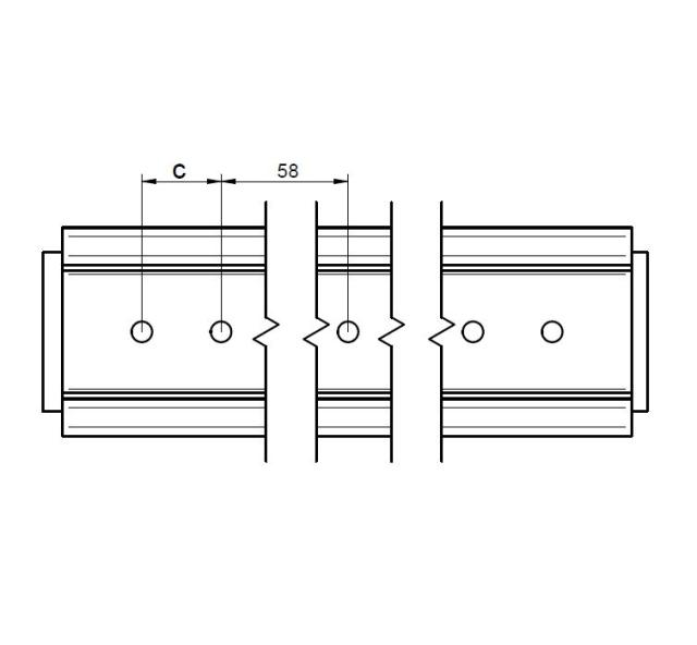 Novotegra Trapez Kurzprofil C71 mit EPDM 200mm