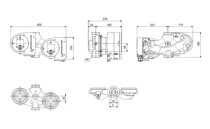 GRUNDFOS MAGNA3 D 32-100 Art. 97924838