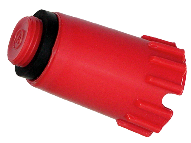 Alicino Prüfstopfen 1/2" PE-HD, rot