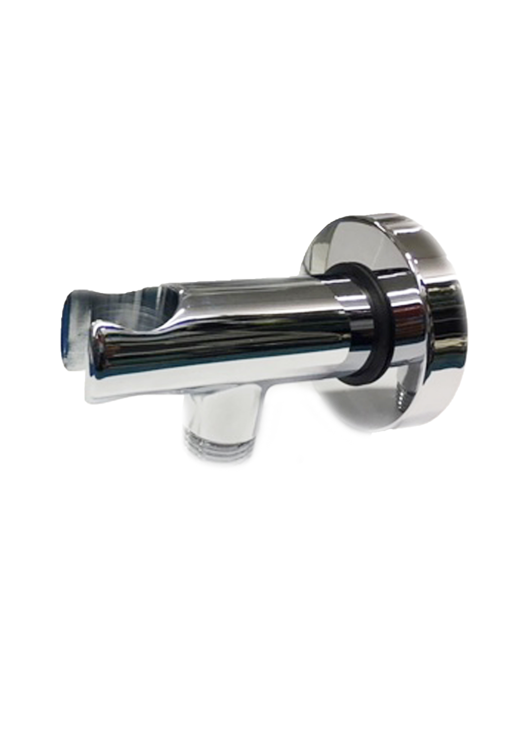 Bossini Wandanschlussbogen konisch mit Brausehalter, Messing verchromt