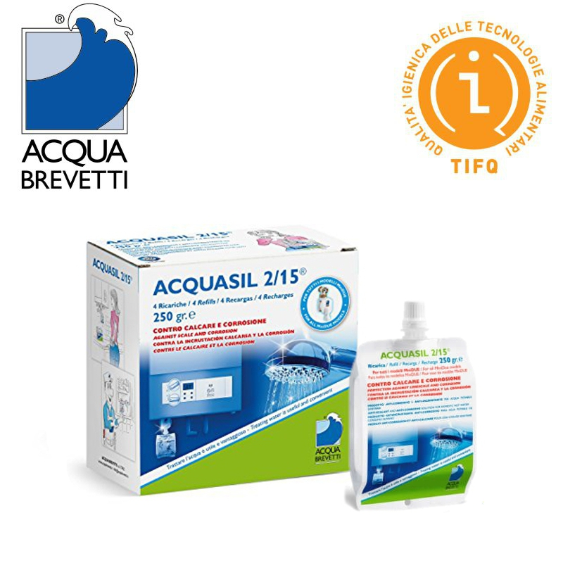 Acqua Brevetti Acquasil 2/15 Nachfüllpackung, 4 x 250 g, flüssig