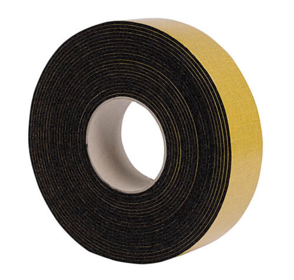 Dämmband selbstklebend, schwarz, 10 m