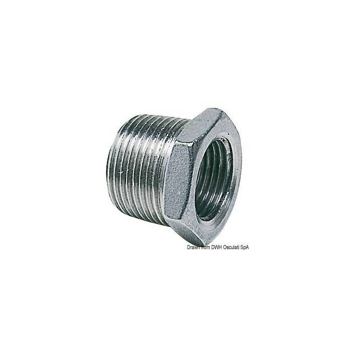 Reduziermuffe AG/IG 3/4″ x 1/2″, Stahl