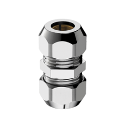 Albertoni Doppel-Klemmverschraubung verchromt 12 mm