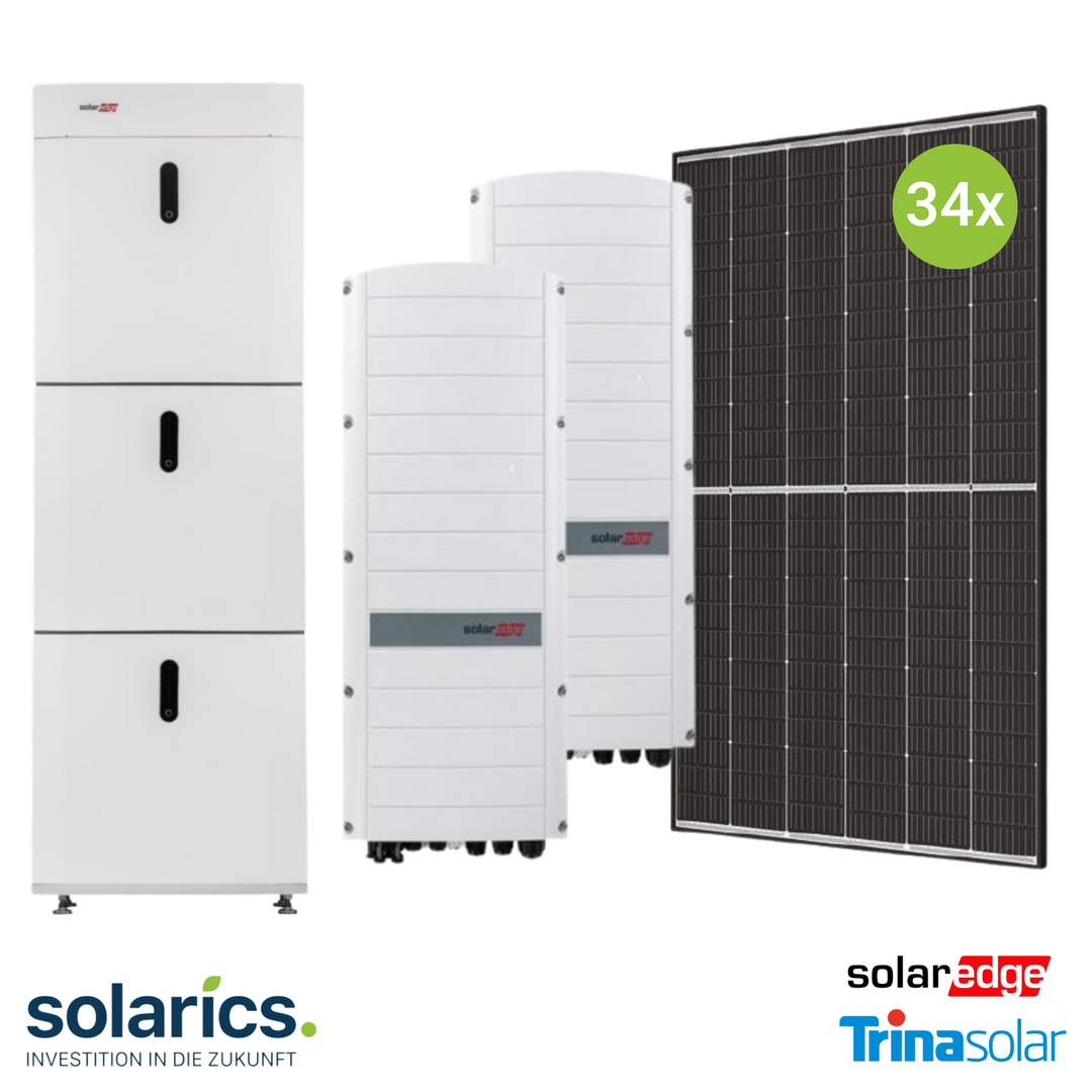 15kWp SolarEdge Solar-Komplettpaket mit Speicher – SolarEdge