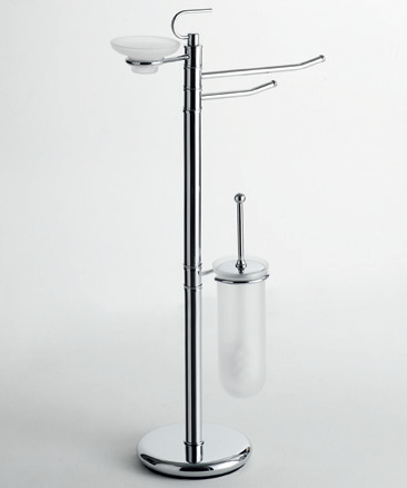 Cqubo WC- und Bidet-Standgarnitur niedrig, verchromt