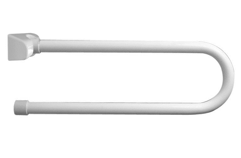 Ponte Giulio Stütz-Klappgriff Stahl 80 cm, weiß lackiert
