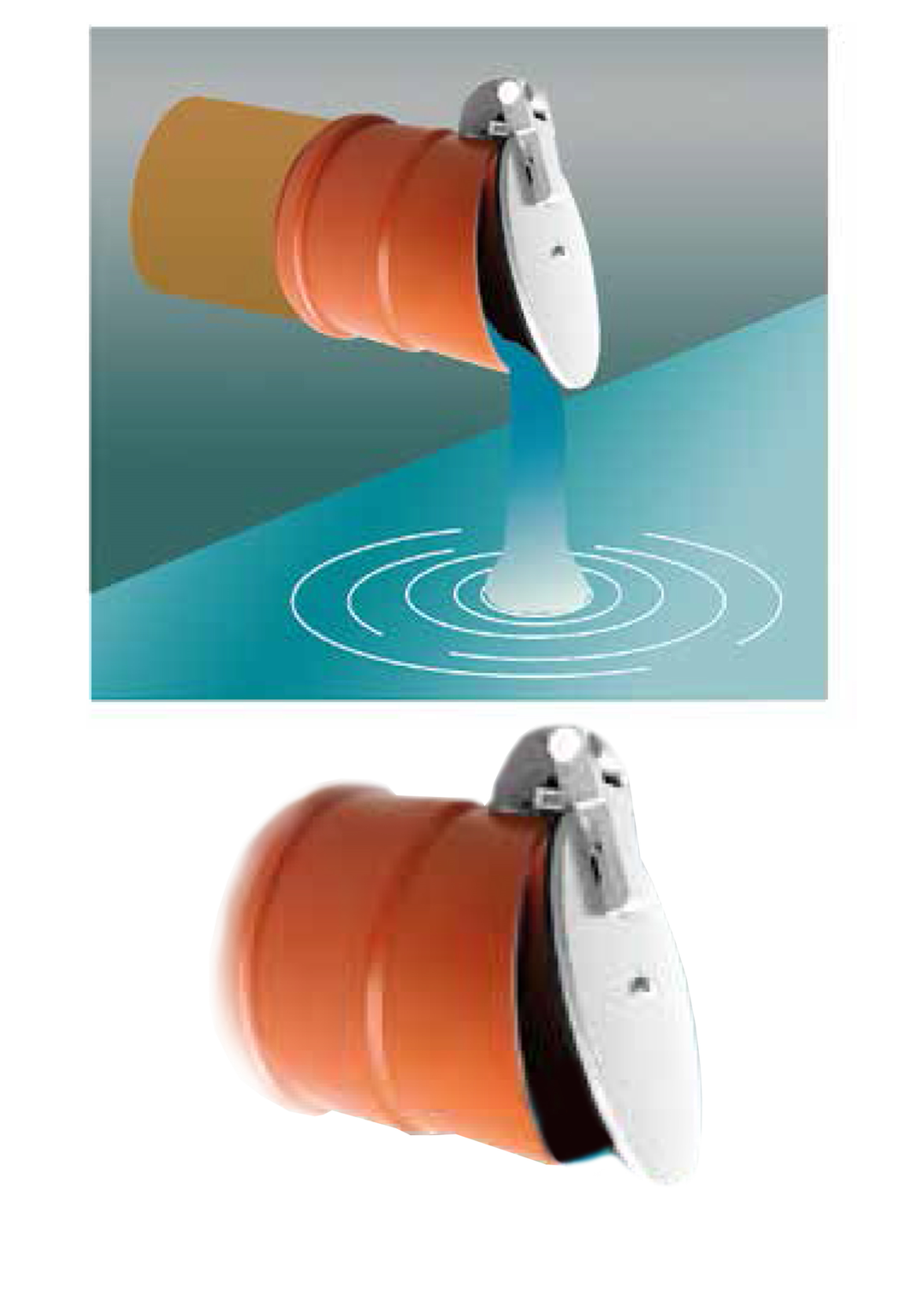 Nicoll Rohrendklappe Ø 125 mm, Muffe