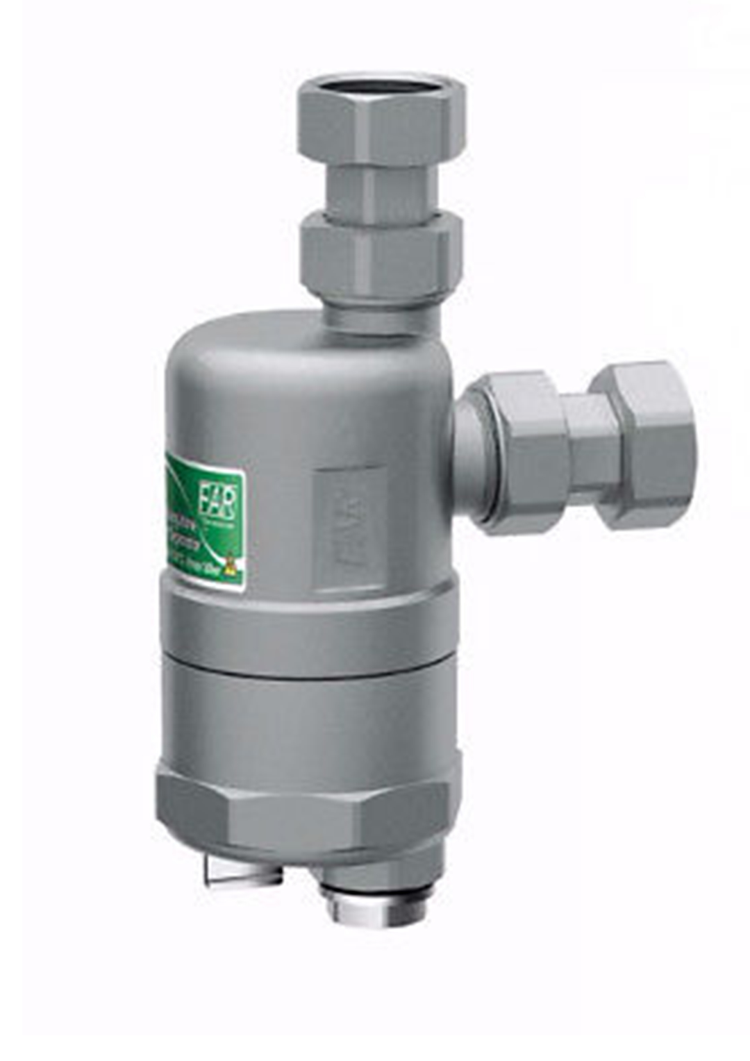 FAR Schlammabscheider magnetisch, platzsparend, 3/4″, vernickelt