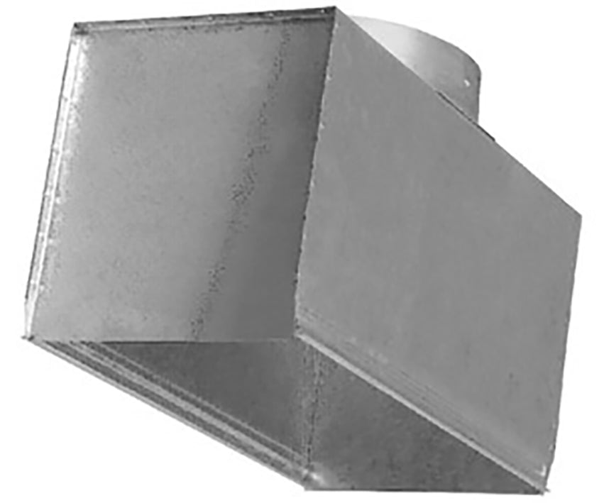 Escoclima Plenum-Anschlusskasten zum Anschrauben des Gitters, Stutzen hinten 600x300x275 mm Ø 175 mm RM99374