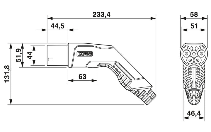 Phoenix Contact Ladekabel EV-T2G3PC-3AC20A-10M2,5ESYE11
