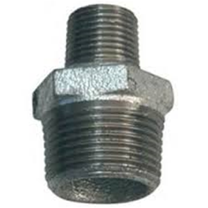Reduzier-Doppelnippel AG/AG 2" x 1" – Gewindefitting aus Eisen