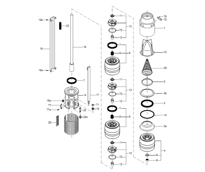 GRUNDFOS Unterwasserpumpe SP 160-9 Nr. 20024309
