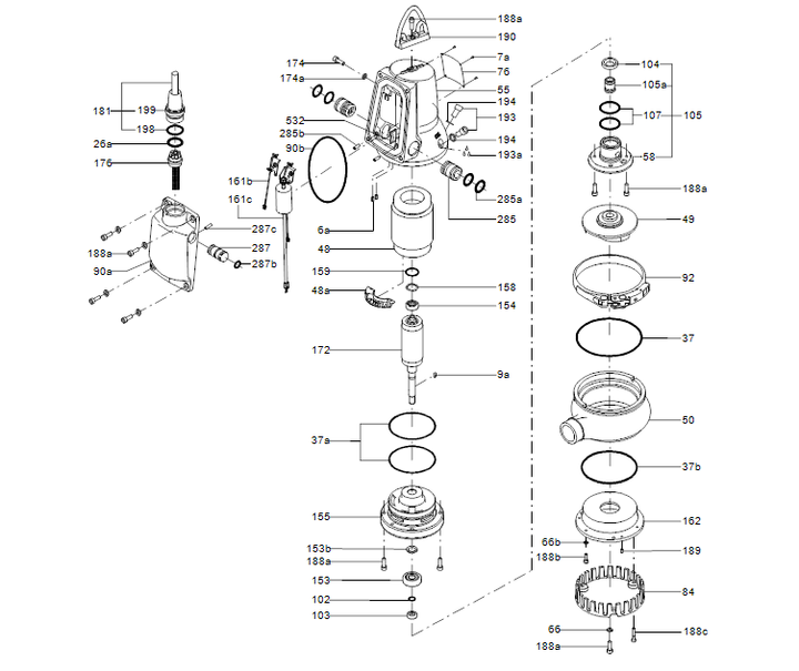 GRUNDFOS Tauchmotorpumpe DP10.50.09.E.2.50B Nr. 96877478