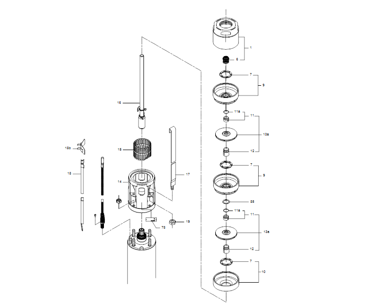 GRUNDFOS Unterwasserpumpe SP 1A-36 Nr. 08101K36