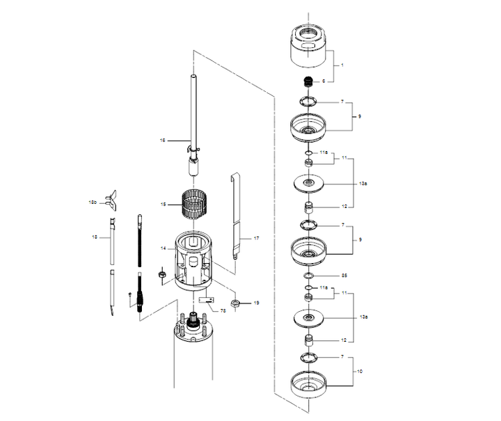 GRUNDFOS Unterwasserpumpe SP 1A-50 Nr. 08102B50