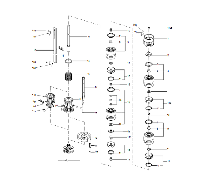 GRUNDFOS Unterwasserpumpe SP 46-4C Nr. 15A019F4