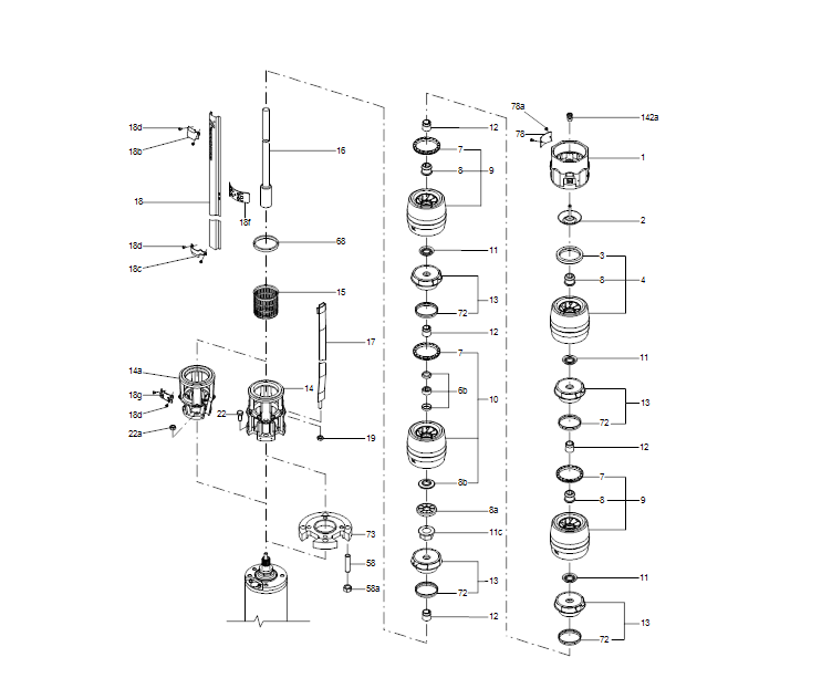 GRUNDFOS Unterwasserpumpe SP 46-7 Nr. 15A21907