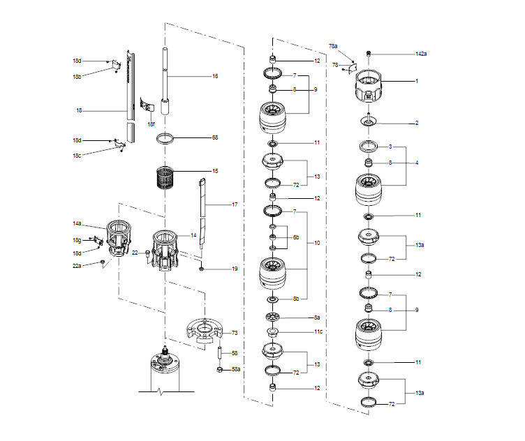GRUNDFOS Unterwasserpumpe SP 46-2BB Nr. 15A219D2