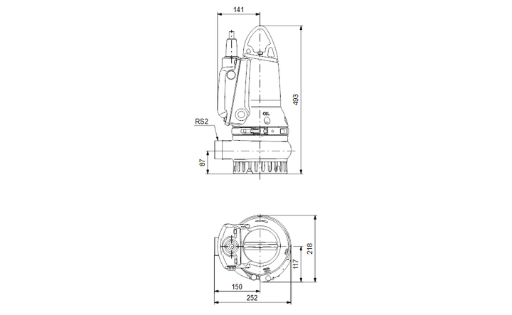 GRUNDFOS Tauchmotorpumpe DP10.50.15.E.2.50B Nr. 96877503
