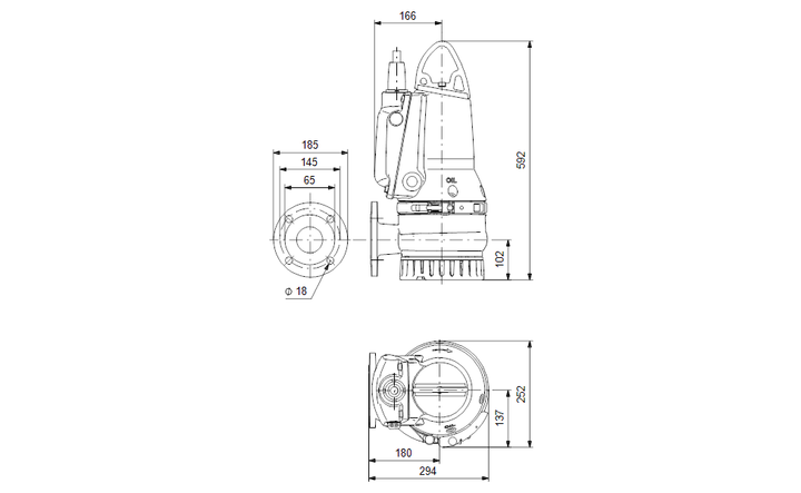 GRUNDFOS Tauchmotorpumpe DP10.65.26.E.2.50B Nr. 96877506