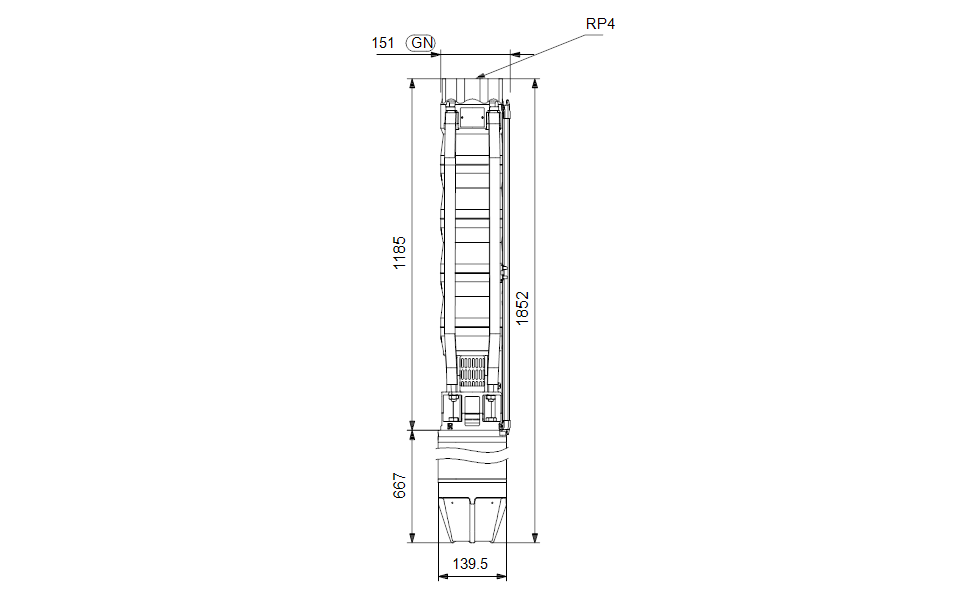 GRUNDFOS Unterwasserpumpe SP 60-8B Art. 14A169C8