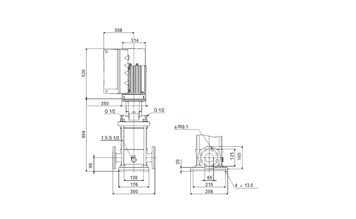 GRUNDFOS CRE 15-12 A-F-A-E-HQQE Art. 96514507
