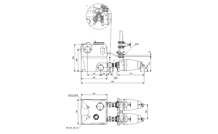GRUNDFOS MDV.80.80.60.2.51D /450.SE Art. 96776520