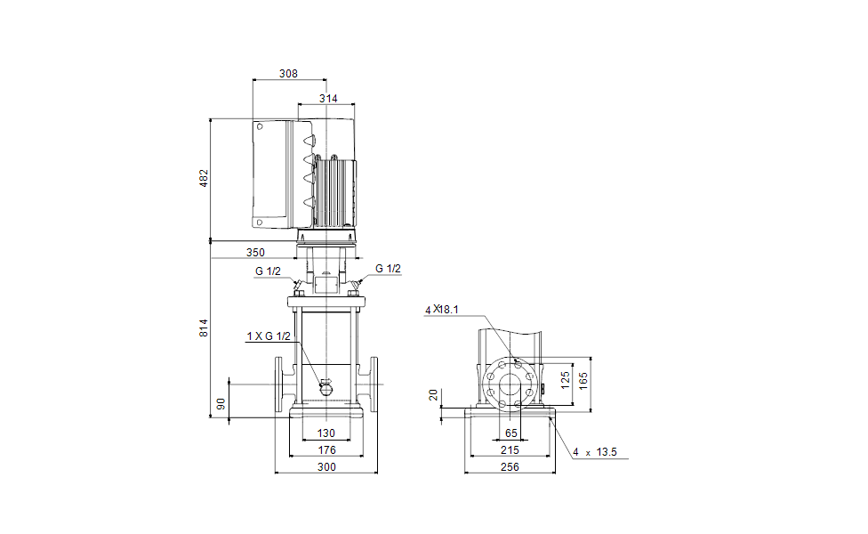 GRUNDFOS CRE 20-8 N-F-A-E-HQQE Art. 96514703