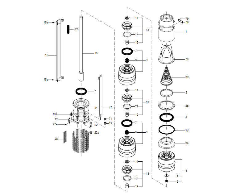 GRUNDFOS Unterwasserpumpe SP 160-2 Nr. 20021902