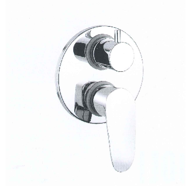 Mamoli Smile Einhebel-Brausemischer Unterputz mit Umstellung, chrom