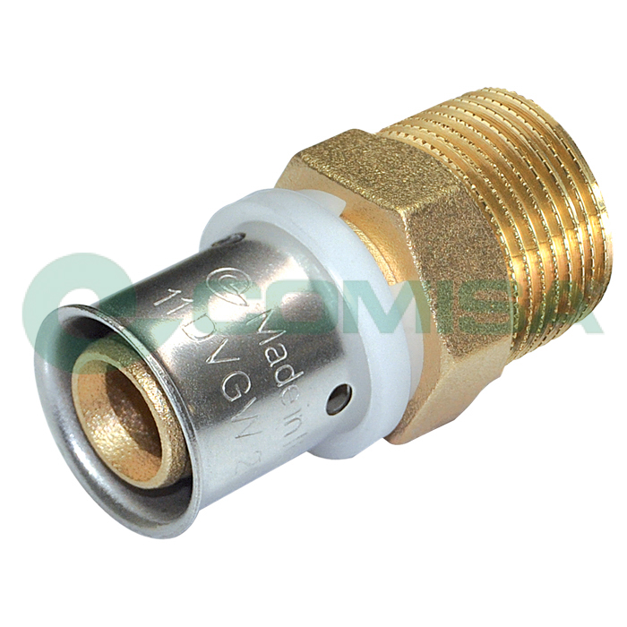 Comisa Pressübergang gerade 3/4" AG x Ø 16 mm, Wasser