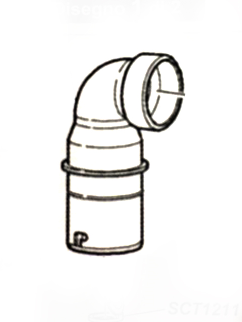 SFA – Abgangsbogen mit Rückschlagventil, Version 2008, Ersatzteil Hebeanlage - BL120204