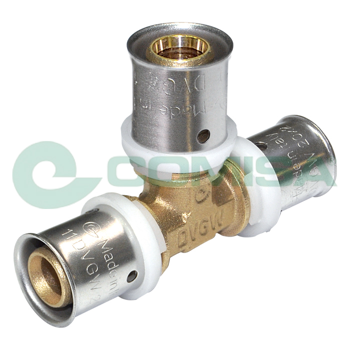 Comisa Press-T-Stück Ø 40 x 40 x 40 mm, Wasser