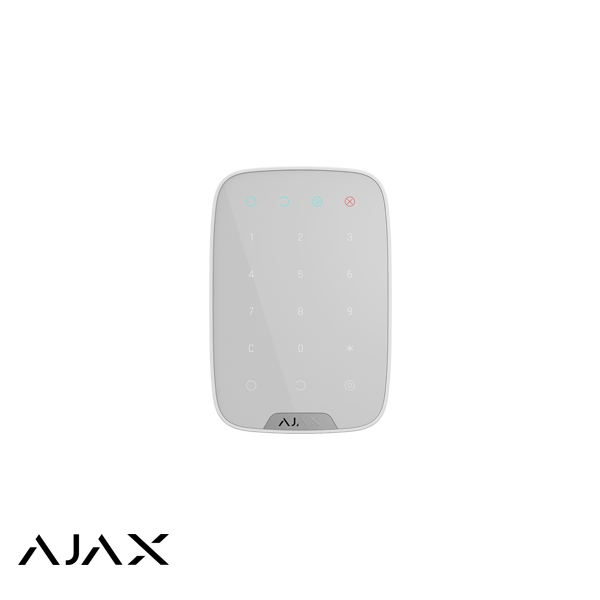 Ajax KeyPad Plus Jwlr WH, Tastatur mit Kartenleser