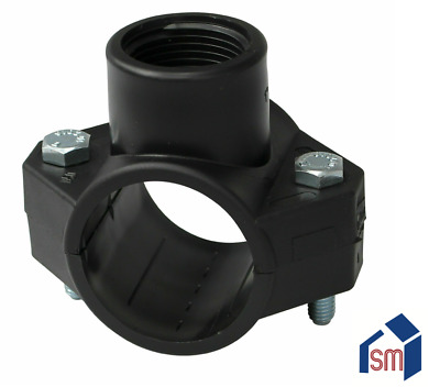 PE-Anbohrschelle Ø 25 mm mit Abgang IG 3/4″