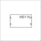 ABB 2CPX041655R9999 MBG202 Inbouwunit leeg