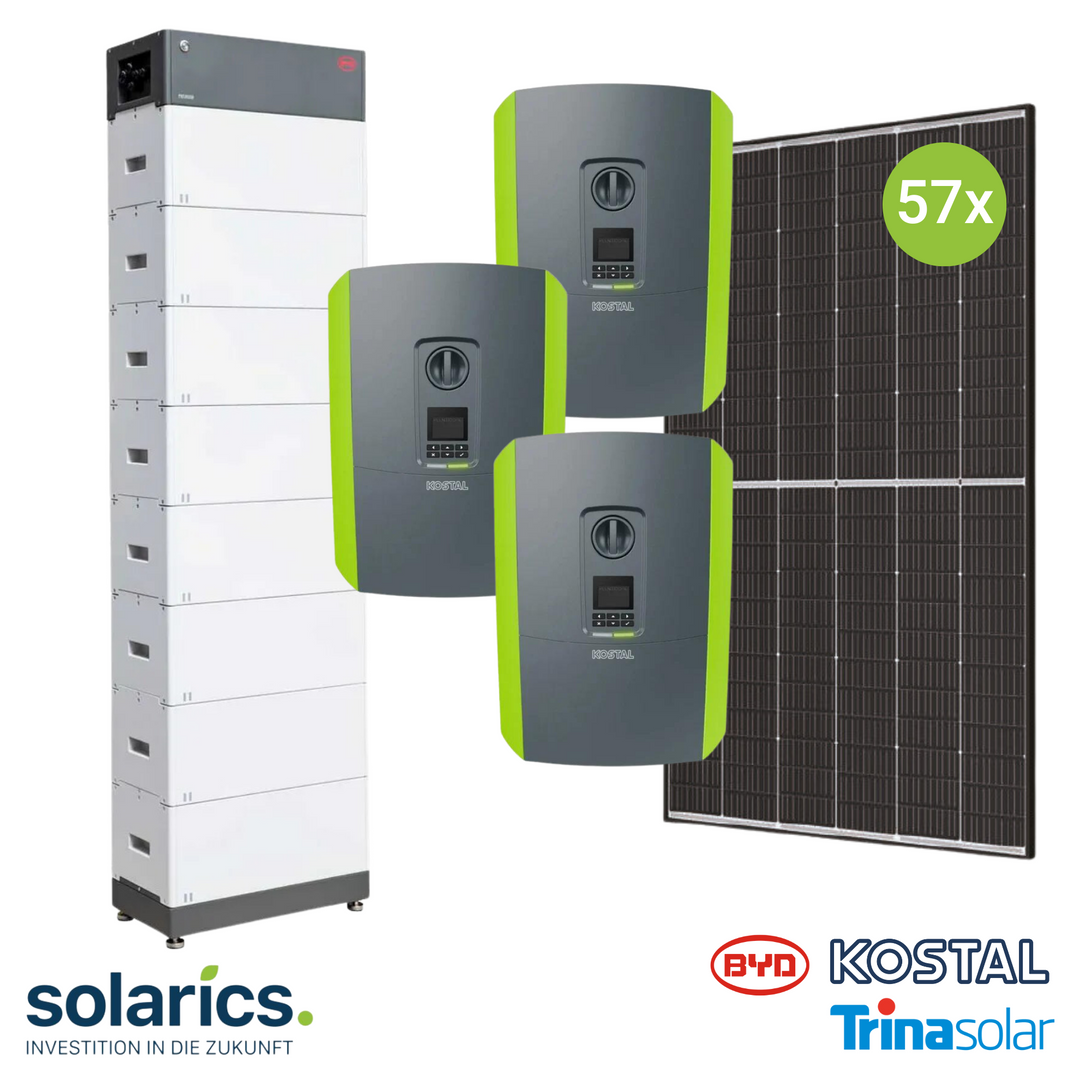 25kWp KOSTAL Solar-Komplettpaket mit Speicher – Kostal