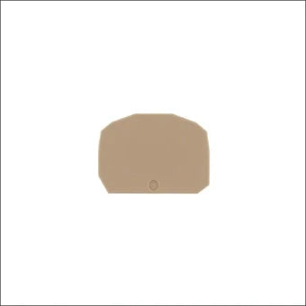 CONTA-CLIP 3757.2 ZAP-SR BEIGE Eindplaat rijgklem