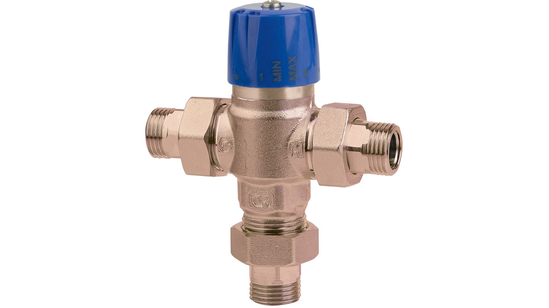 Carlo Poletti Thermostatischer Mischer 1/2″ mit Verschraubungen