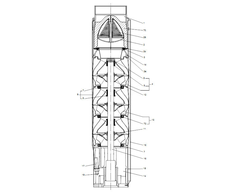 GRUNDFOS Unterwasserpumpe SP 125-9AA Nr. 17A044B9