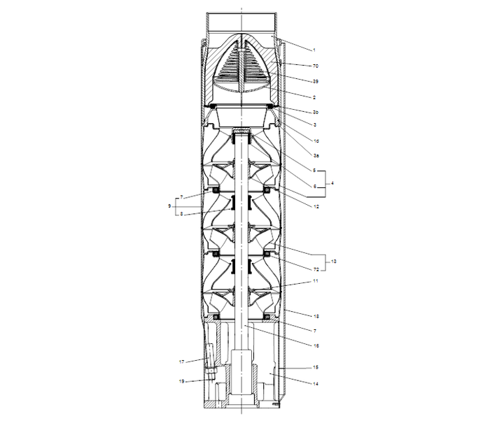 GRUNDFOS Unterwasserpumpe SP 125-9AA Nr. 17A044B9