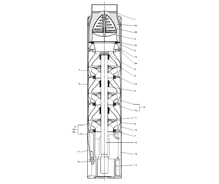 GRUNDFOS Unterwasserpumpe SP 215-3AA Nr. 18A044B3