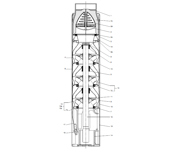 GRUNDFOS Unterwasserpumpe SP 215-9AA Nr. 18AT03B9