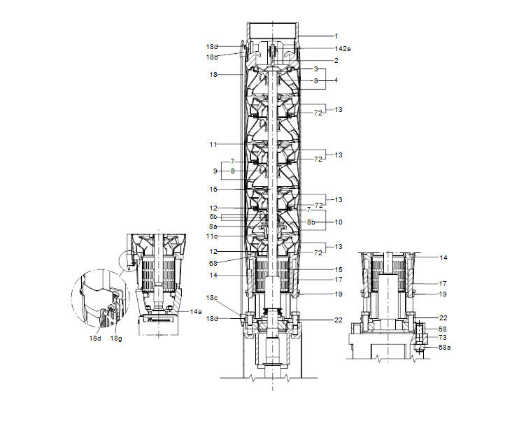 GRUNDFOS Unterwasserpumpe SP 60-9 Nr. 14A01909