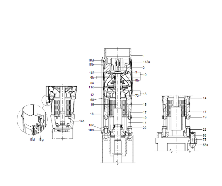 GRUNDFOS Unterwasserpumpe SP 60-1 Nr. 14A21901
