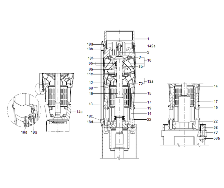 GRUNDFOS Unterwasserpumpe SP 46-1B Nr. 15A019C1