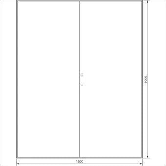 HAGER FG26WE Installatiekast leeg