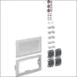 HAGER FP63QS Leerer Installationskasten 950 mm